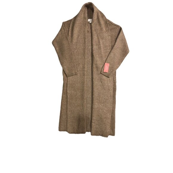 State of Day Women’s Knit Long-Sleeve Duster Robe – Camel – Size M – NWT - Picture 3 of 6